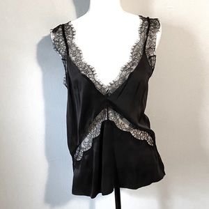 Black &Lace silk Cami